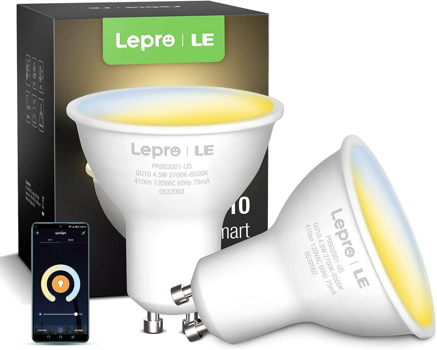 LE Smart GU10 LED Light Bulbs 50W