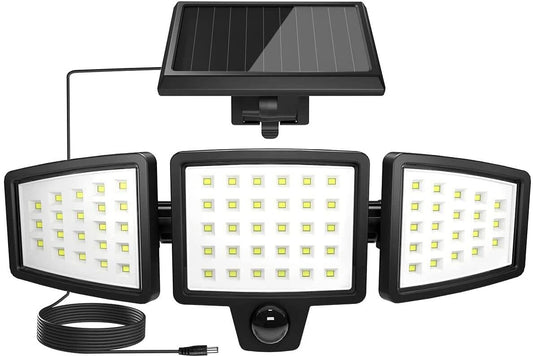 LE Solar Motion Sensor Flood Lights with Separate Solar Panel - 1000LM