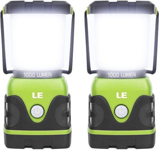 LE LED Camping Lantern (Waterproof, 1000LM, 4 Lighting Modes, Dimmable)