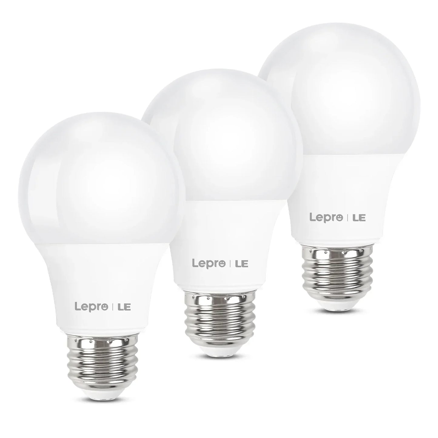 LE LED Light Bulbs 60 Watt , 9W 800 Lumens Non-Dimmable, A19 E26 Standard Medium Base, 10000 Hour Lifetime