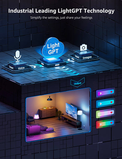 Lepro B1 AI Smart LED Bulb, Wi-Fi and Bluetooth Rgbww Color Changing, Works with Alexa and Google