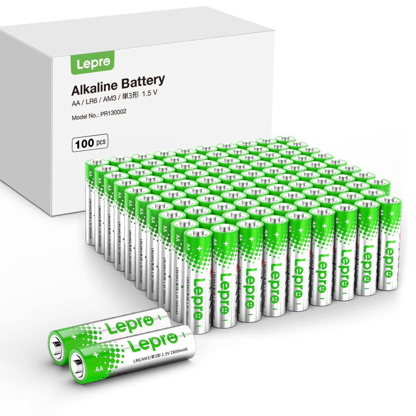 Lepro AA Batteries Value Pack, Double A Alkaline Batteries, Anti-Leak, Anti-Corrosion, Ideal for Household and Business , Non-Rechargeable