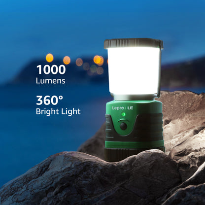 Lepro Rechargeable Camping Lanterns , LED 1000LM 4400mAh Long-Lasting Perfect Lantern Flashlight for Hurricane and Power Outage Emergency Backup