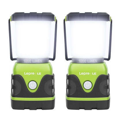 Lepro Camping Lantern, 1000 Lumen Camping Lights Battery Powered, Dimmable Warm White and Daylight Modes, Lantern and Flashlight for Power Cuts, Emergency Lighting, Hiking, Fishing, Tents
