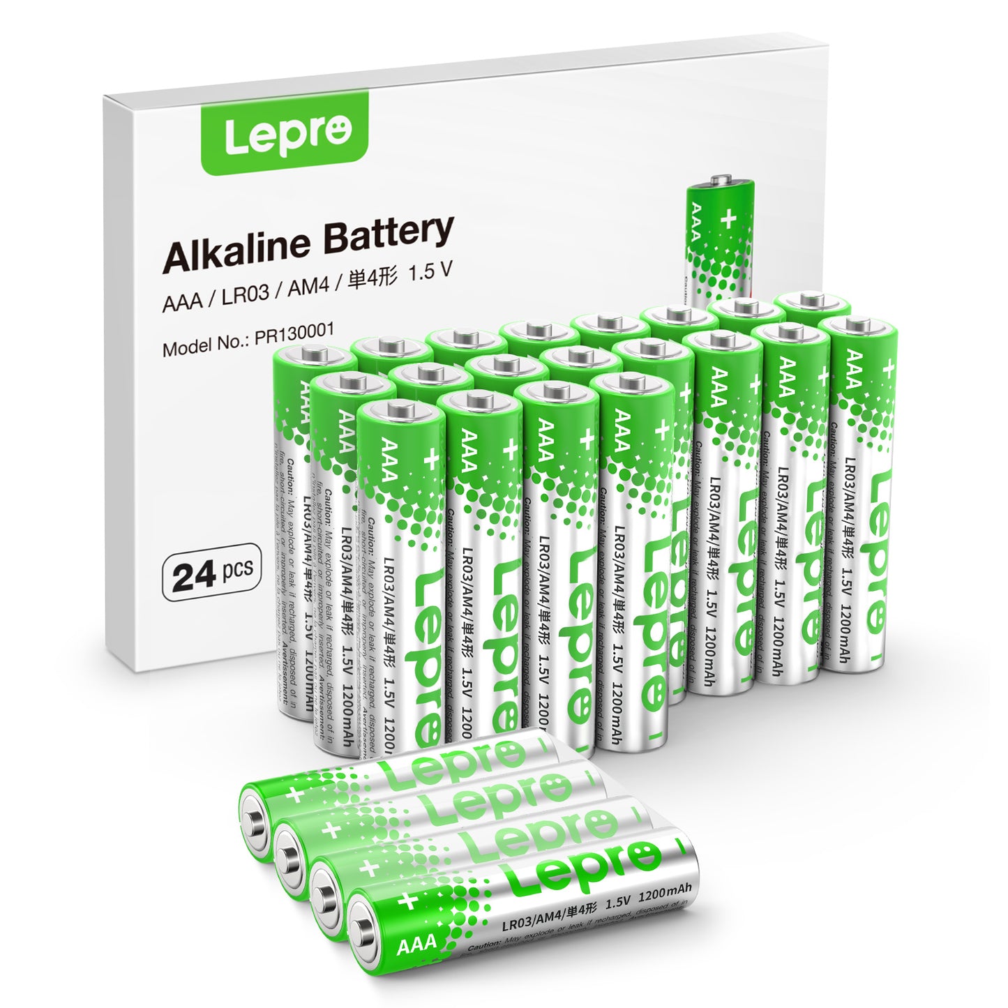 Lepro AAA Alkaline Batteries, 1.5 Volt, Holds Long Lasting Power up to 5 Years, Non-rechargeable