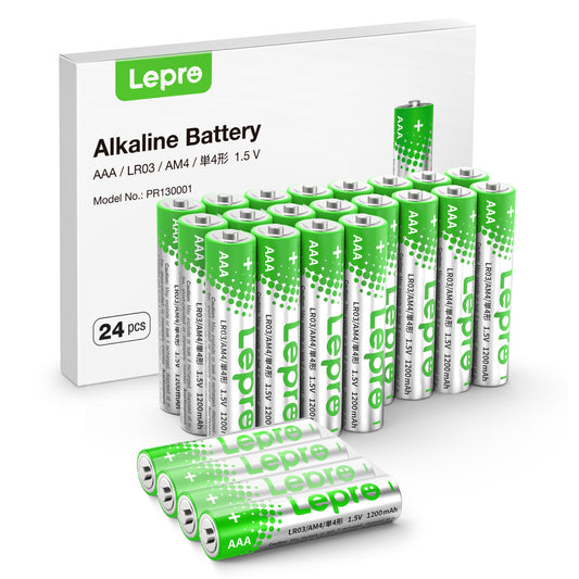 Lepro AAA Alkaline Batteries, 1.5 Volt, Holds Long Lasting Power up to 5 Years, Non-rechargeable