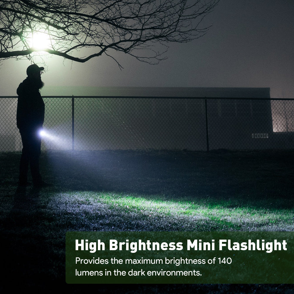 Lepro LED Flash Light LE1000 High Lumens, Mini Multifunction Tactical Flashlight , Zoomable, Waterproof for Camping, Outdoor, and Emergency Use (AAA Batteries Included)