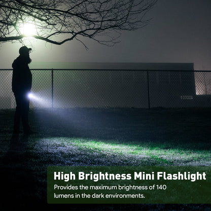 Lepro LED Flash Light LE1000 High Lumens, Mini Multifunction Tactical Flashlight , Zoomable, Waterproof for Camping, Outdoor, and Emergency Use (AAA Batteries Included)