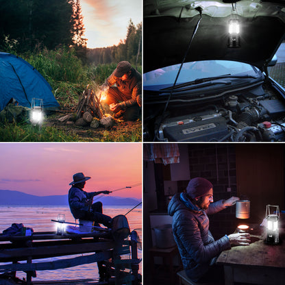 Lepro LED Camping Lantern,  Pull-Up Battery Powered Lights, IPX4 Water Resistant, Super Bright, for Emergency and Outdoor Use