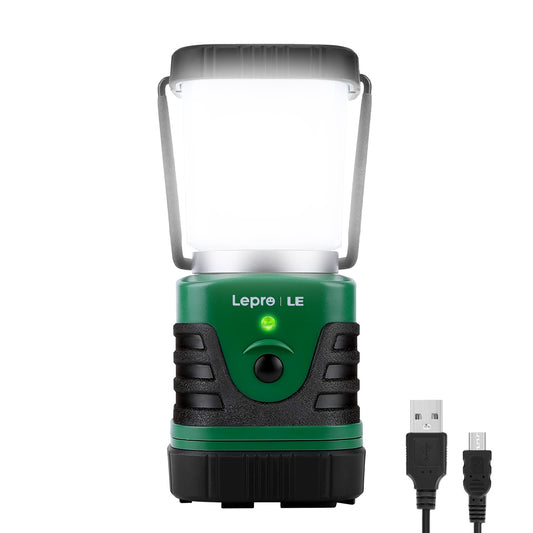 Lepro Rechargeable Camping Lanterns , LED 1000LM 4400mAh Long-Lasting Perfect Lantern Flashlight for Hurricane and Power Outage Emergency Backup