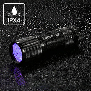 Lepro Small UV Flashlights with AAA Batteries , Portable Black Light Pet Urine Detectors with 9 LEDs 395nm Wavelength Specialize in Detect Pet Dog Cat Urine Stain and more