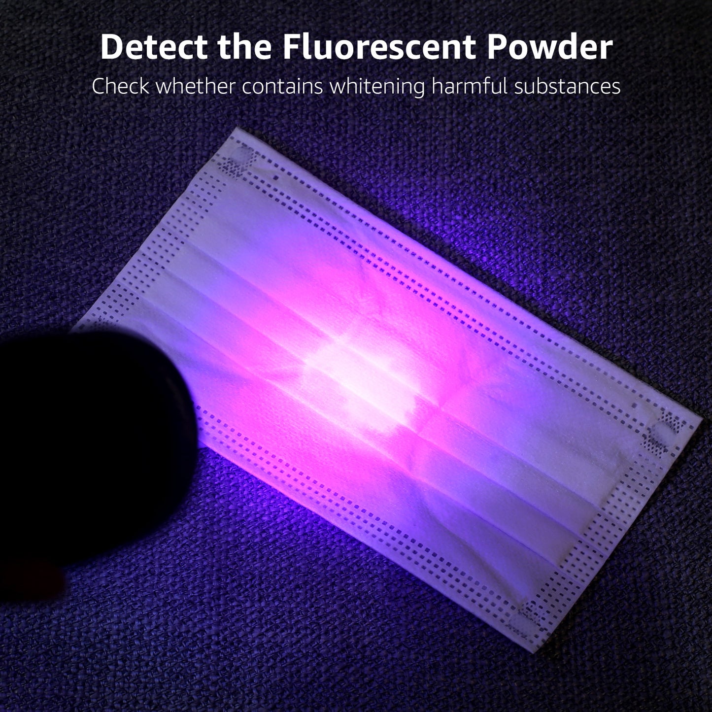 Lepro UV Flashlight Black Light 51 LED UV Light Handheld Blacklight 395nm Detector for Pet Urine, Stains, Bed Bug and Scorpions, Battery Not Included
