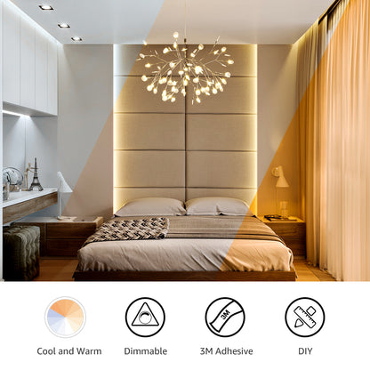 Lepro LED Strip Light, Tunable Warm to Cool White Tape Lights, 600pcs 2835 LEDs Bright Rope Lights Dimmable, Strong 3M Adhesive, Suitable for Christmas Decoration, Home & Bedroom Illumination