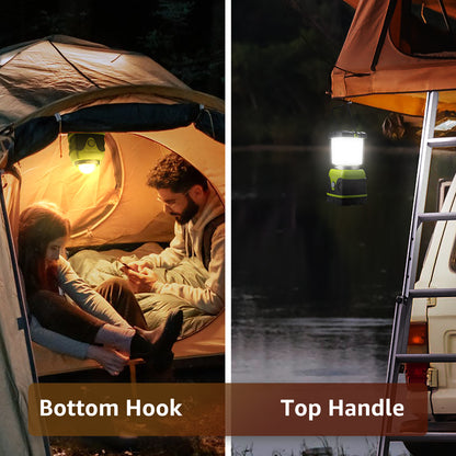 Lepro Camping Lantern, 1000 Lumen Camping Lights Battery Powered, Dimmable Warm White and Daylight Modes, Lantern and Flashlight for Power Cuts, Emergency Lighting, Hiking, Fishing, Tents