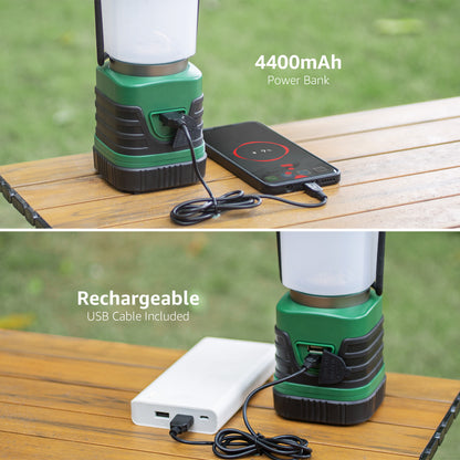 Lepro Rechargeable Camping Lanterns , LED 1000LM 4400mAh Long-Lasting Perfect Lantern Flashlight for Hurricane and Power Outage Emergency Backup