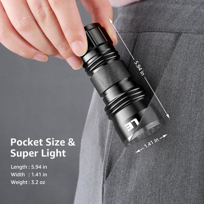 Lepro UV Black Light Flashlight with Batteries , 21 LEDs UV Light Handheld Blacklight 395nm Detector for Pet Urine