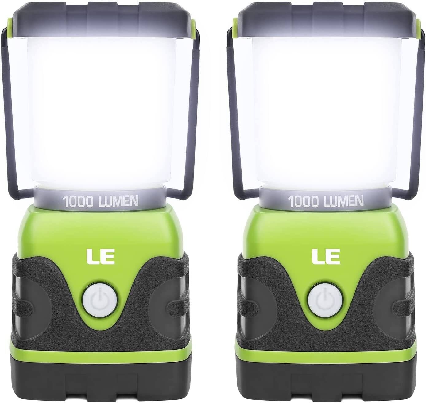 LE LED Camping Lantern (Waterproof, 1000LM, 4 Lighting Modes, Dimmable)