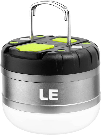 Lepro LED Camping Lantern Rechargeable, 310LM, 5 Light Modes, Waterproof, Mini Portable Camping Accessories Gear for Hurricane Emergency, Outdoor, Hiking Daily Lighting