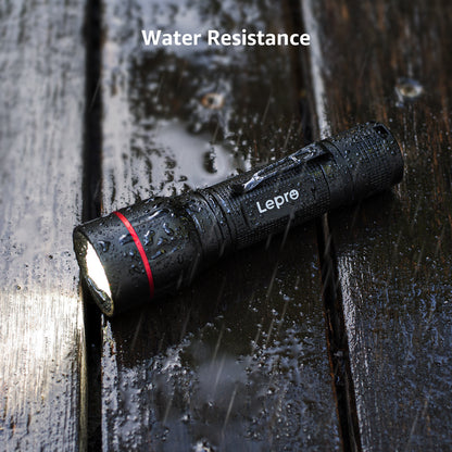Lepro LED Flashlights with Clip , LE2050 High Lumen, 5 Lighting Modes, Zoomable Waterproof Lightweight Flashlights for Emergencies,Camping, Powered by AAA Battery