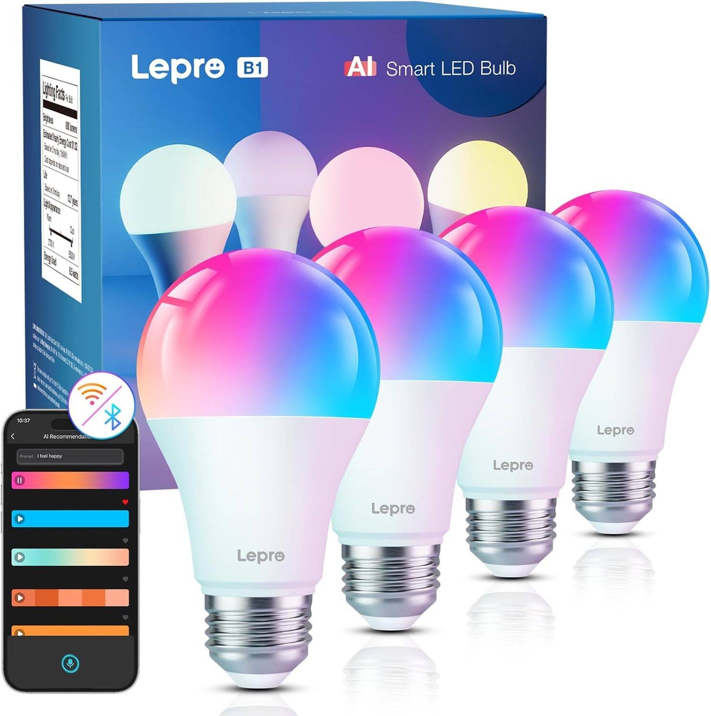 LE B1 AI Smart Light Bulbs