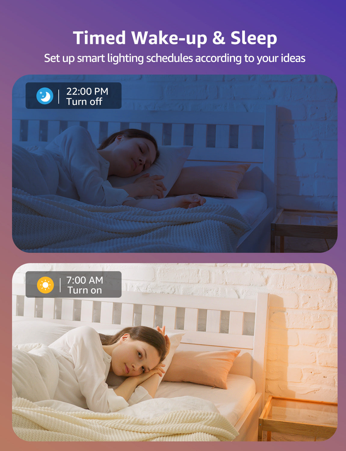 Lepro R2 6 inch LED Recessed Light - AI Lighting with Mood Recog. 12W 1050 Lumen Dimmable Wafer Lights RGBCW Sync with Music, Smart Canless Downlights Work Alexa & Google Assistant