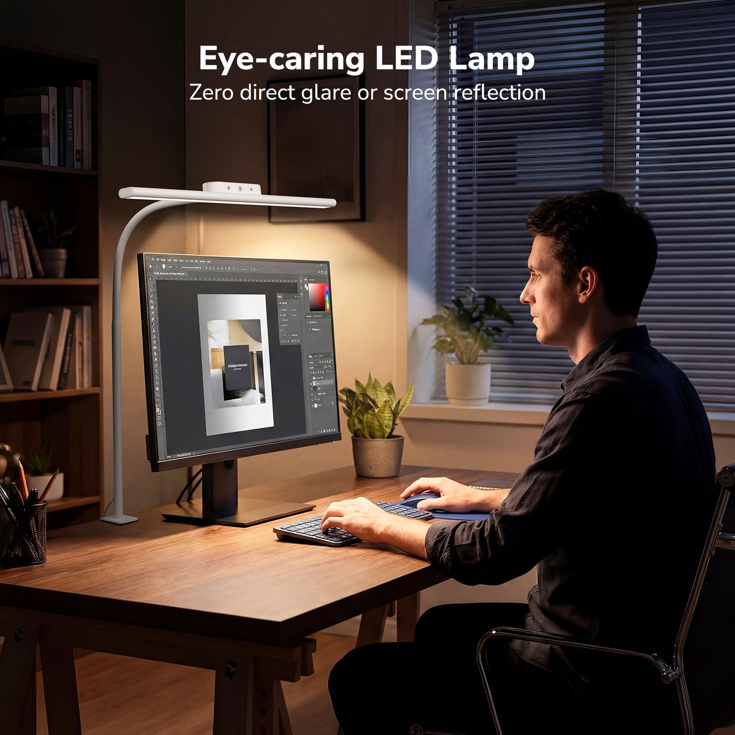 Lepro LED Clip-on Desk Lamp, White