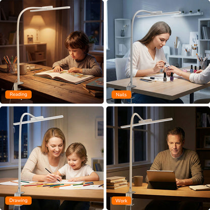 Lepro LED Clip-on Desk Lamp, White