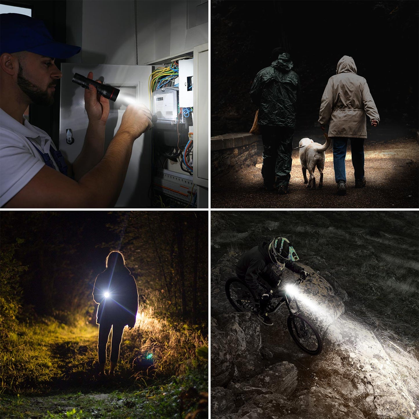 Lepro LED Flashlights with Clip , LE2050 High Lumen, 5 Lighting Modes, Zoomable Waterproof Lightweight Flashlights for Emergencies,Camping, Powered by AAA Battery