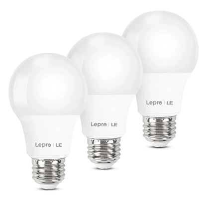 LE LED Light Bulbs 60 Watt , 9W 800 Lumens Non-Dimmable, A19 E26 Standard Medium Base, 10000 Hour Lifetime