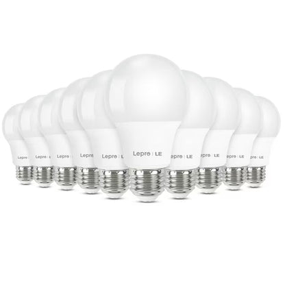 LE LED Light Bulbs 60 Watt , 9W 800 Lumens Non-Dimmable, A19 E26 Standard Medium Base, 10000 Hour Lifetime