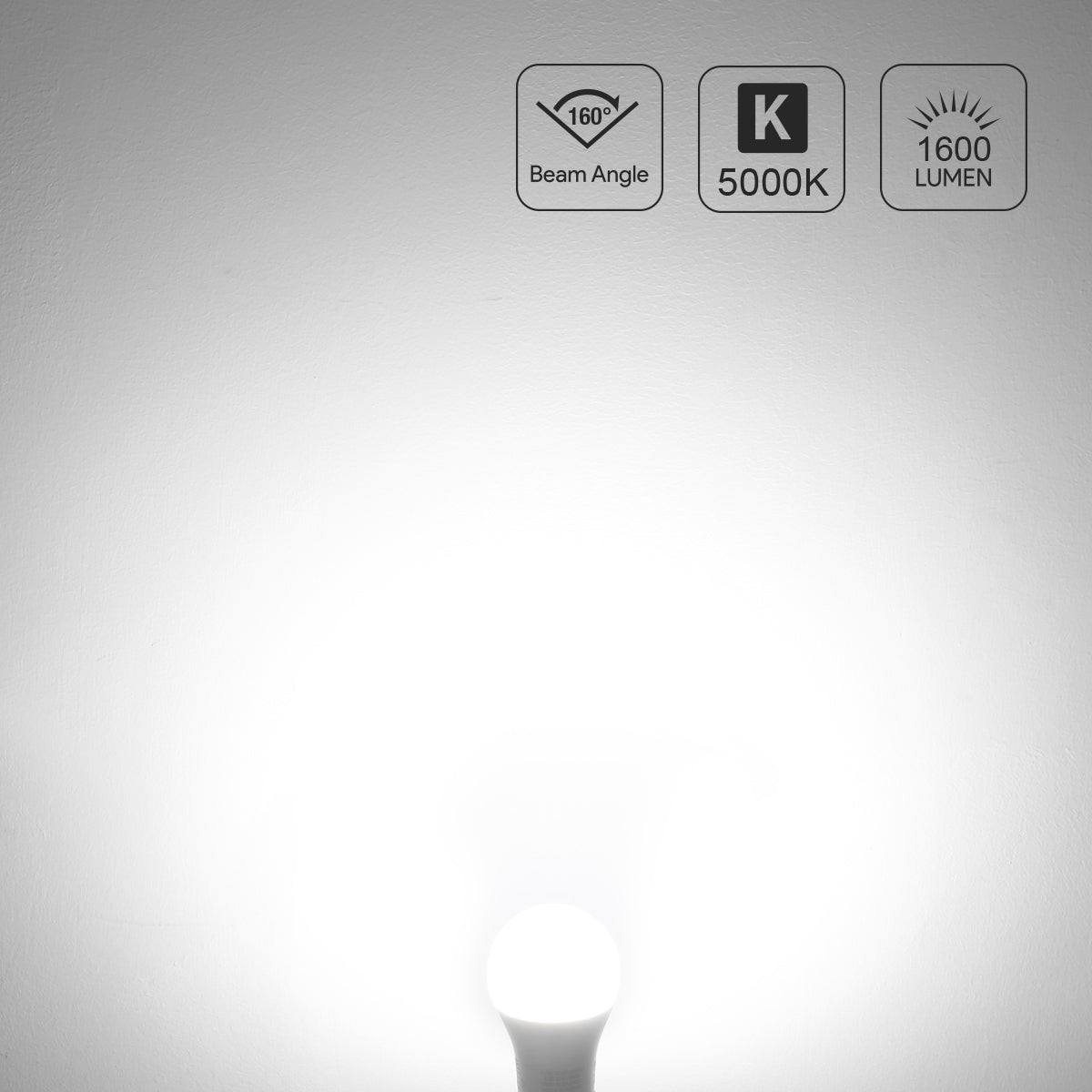 Lepro LED Light Bulb, 100W Equivalent, 14W 1500 Lumens, 2700~5000K Daylight White, Non-Dimmable A19 E26 Base, 15000 Hour 10 Year Lifetime,